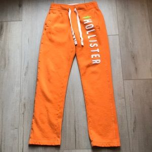 Hollister Orange Sweatpants